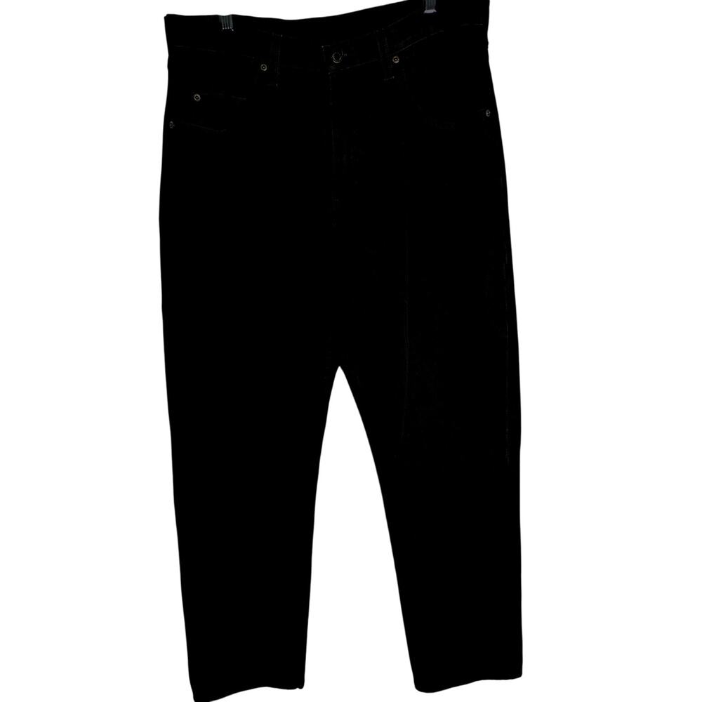 Wrangler Mens Black Jeans Premimum Quality W34 Inseam 32"Hem width 18"GUC